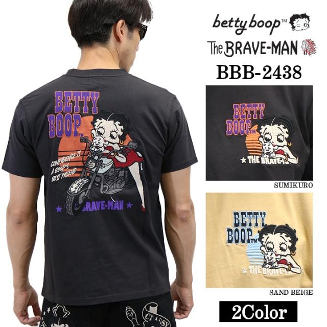 THE BRAVEMAN×BETTY BOOP ベティーブープ 天竺 半袖Tシャツ bbb-2438