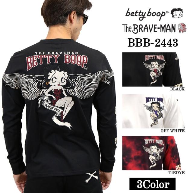 THE BRAVEMAN×BETTY BOOP ベティーブープ 天竺 長袖Tシャツ ロンTEE bbb-2443の通販はTシャツ
