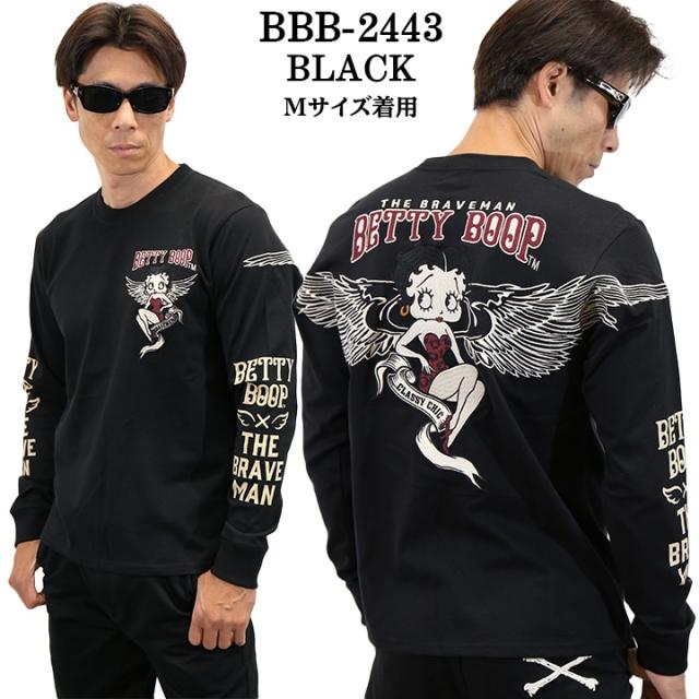 THE BRAVEMAN×BETTY BOOP ベティーブープ 天竺 長袖Tシャツ ロンTEE bbb-2443の通販は