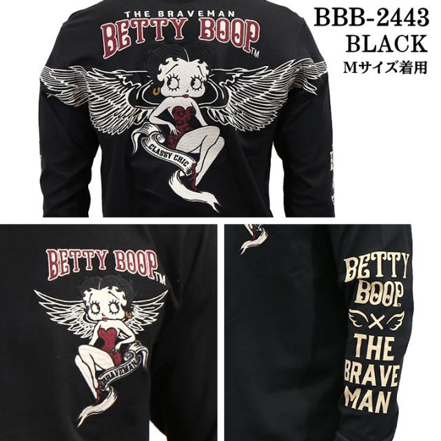 THE BRAVEMAN×BETTY BOOP ベティーブープ 天竺 長袖Tシャツ ロンTEE bbb-2443の通販は
