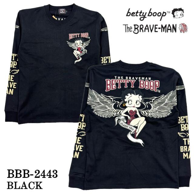 THE BRAVEMAN×BETTY BOOP ベティーブープ 天竺 長袖Tシャツ ロンTEE bbb-2443の通販は