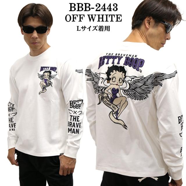 THE BRAVEMAN×BETTY BOOP ベティーブープ 天竺 長袖Tシャツ ロンTEE bbb-2443の通販は