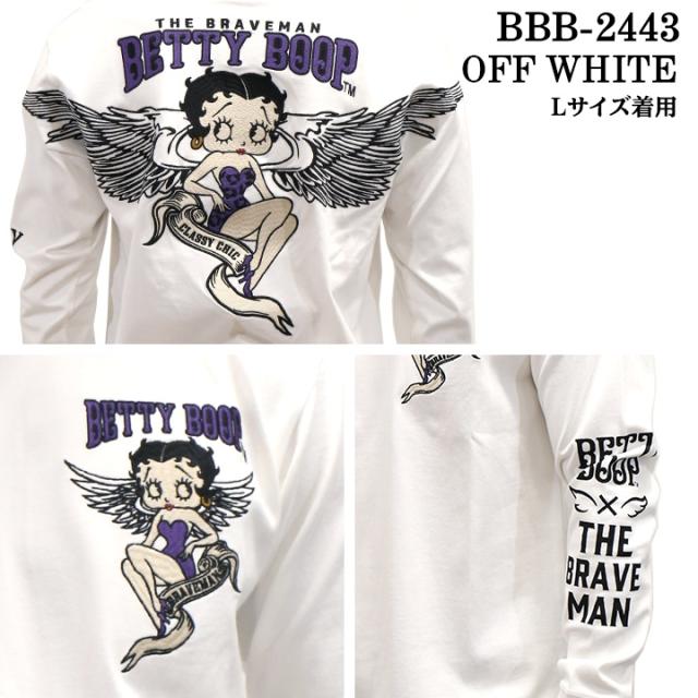 THE BRAVEMAN×BETTY BOOP ベティーブープ 天竺 長袖Tシャツ ロンTEE bbb-2443の通販は