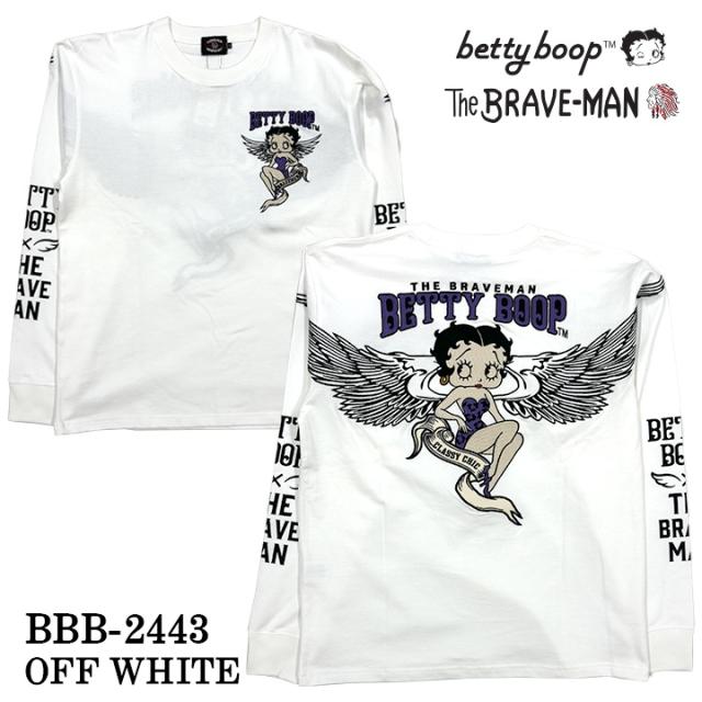 THE BRAVEMAN×BETTY BOOP ベティーブープ 天竺 長袖Tシャツ ロンTEE bbb-2443の通販は