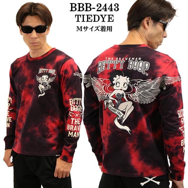 THE BRAVEMAN×BETTY BOOP ベティーブープ 天竺 長袖Tシャツ ロンTEE bbb-2443の通販は