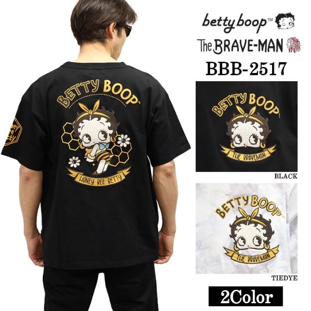 THE BRAVEMAN×BETTY BOOP ブレイブマン ベティーブープ コラボ BIG TEE ビッグサイズ 天竺 半袖Tシャツ bbb-2517