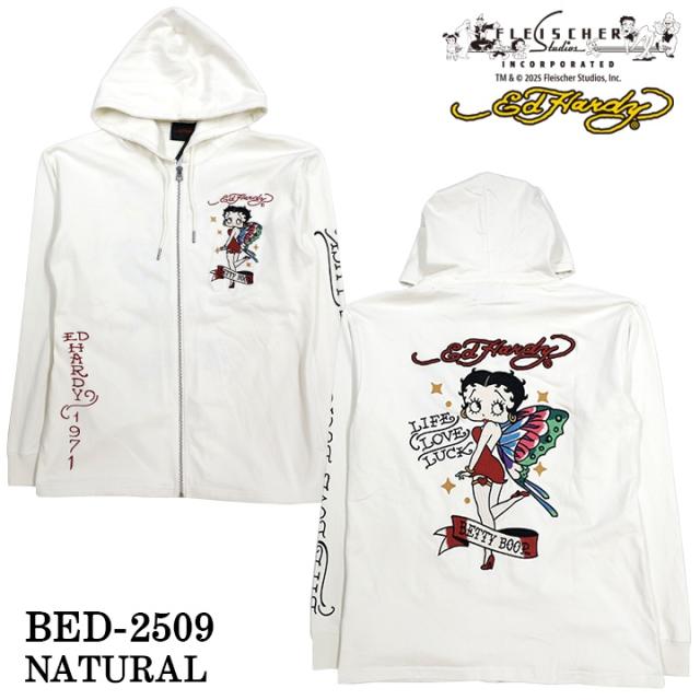 Ed Hardy BETTY BOOP F/Z PARKA HOODIE エドハーディー ベディ コラボ 天竺 パーカー bed-2509_6