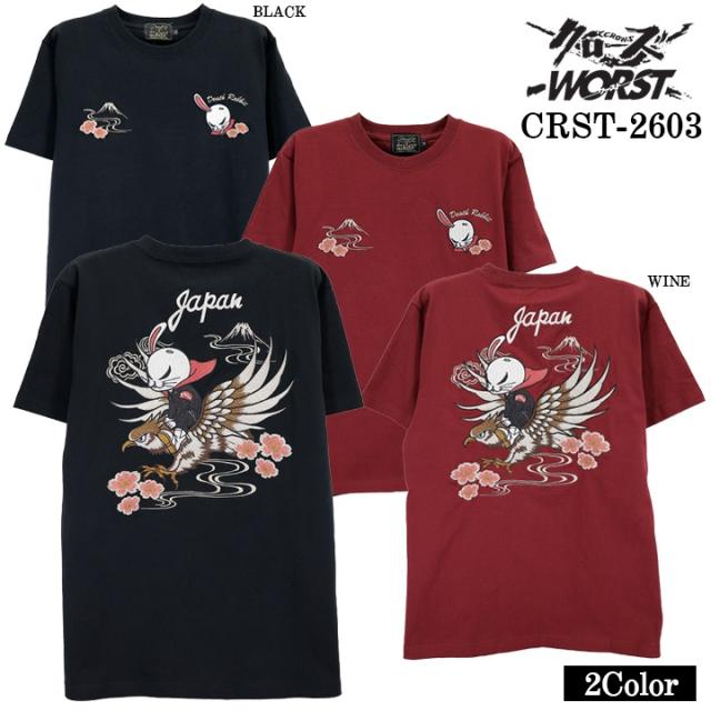 CROWS×WORST TEE S/S T-SHIRT クローズ ワースト 武装戦線 天竺 半袖 Tシャツ crst-2603