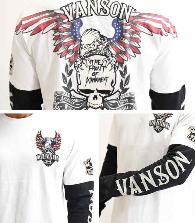 還元祭 天竺長袖tシャツ Vanson Crows Worst バンソン 武装戦線 コラボ ロンt デスラビット Crv 2103 21 Spr 21年春夏再販 Riec Fvs Edu Br