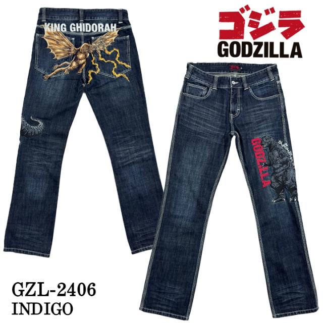 GODZILLA ゴジラ 刺繍 デニムパンツ gzl-2406_3