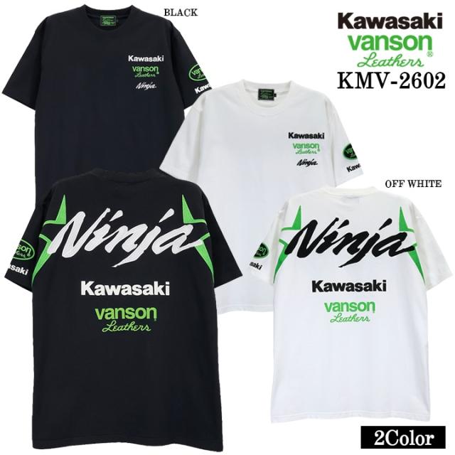 KAWASAKI VANSON TEE S/S T-SHIRT カワサキ バンソン コラボ 天竺 半袖 Tシャツ kmv-2602 8,193円