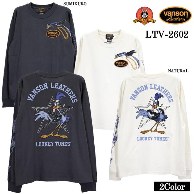 VANSON LOONEY TUNES Warner BROS TEE L/S T-SHIRT バンソン ルーニー ワーナー コラボ ロンTEE 天竺 長袖 Tシャツ ltv-2602