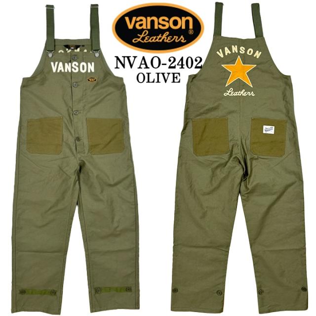 VANSON バンソン 甲板 厚地の外套櫂 nvao-2402