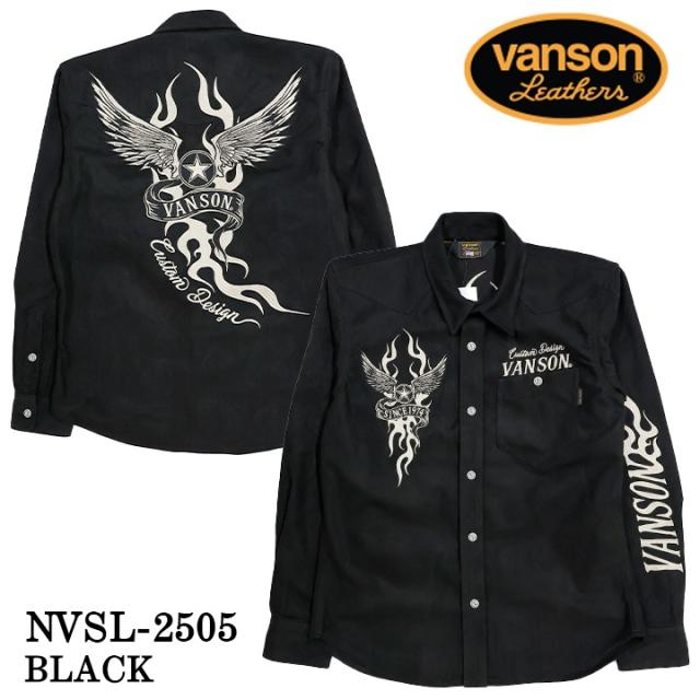 VANSON BONDING L/S SHIRT バンソン ボンディング 長袖シャツ nvsl-2505_3