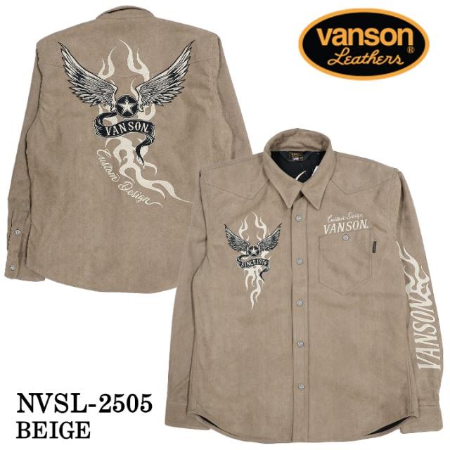 VANSON BONDING L/S SHIRT バンソン ボンディング 長袖シャツ nvsl-2505_6