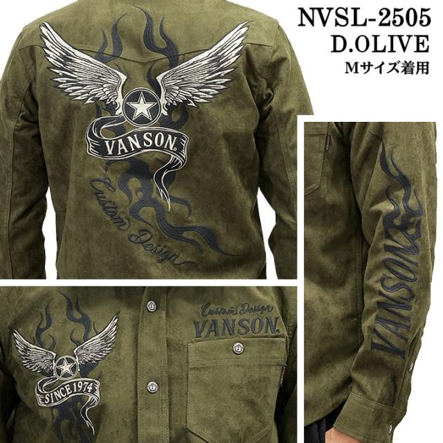 VANSON BONDING L/S SHIRT バンソン ボンディング 長袖シャツ nvsl-2505_8