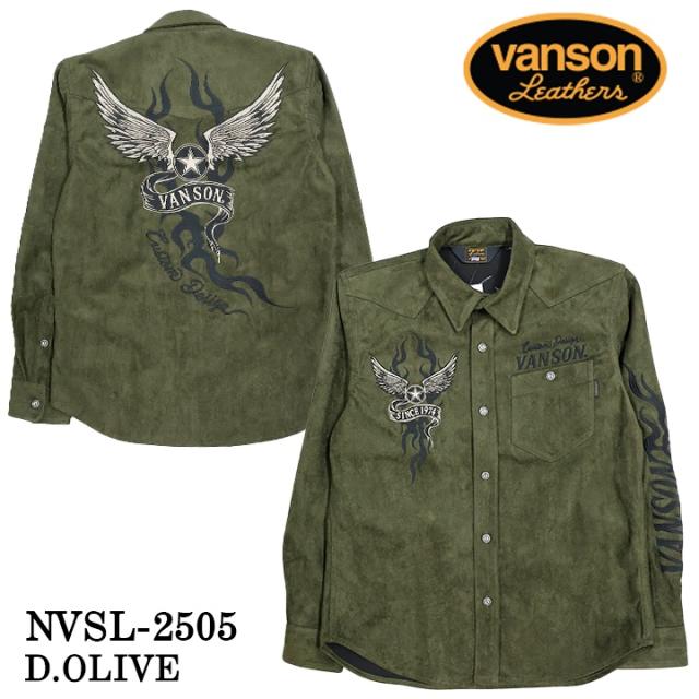 VANSON BONDING L/S SHIRT バンソン ボンディング 長袖シャツ nvsl-2505_9