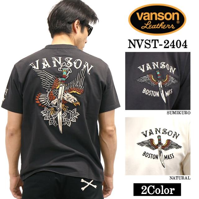 VANSON バンソン 天竺 半袖Tシャツ nvst-2404