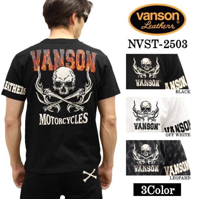 VANSON バンソン 天竺 半袖Tシャツ nvst-2503