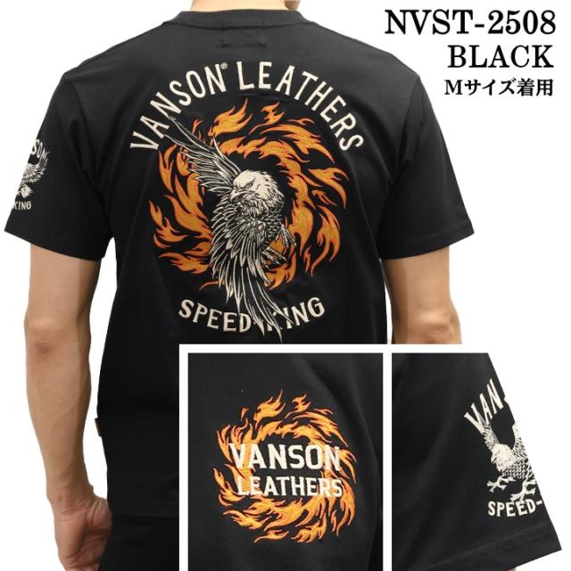 VANSON TEE バンソン 天竺 半袖Tシャツ nvst-2508_2