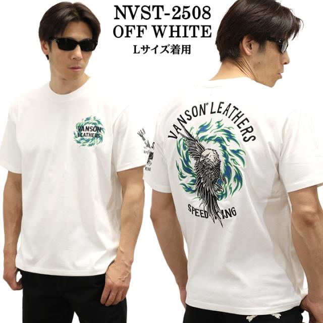 VANSON TEE バンソン 天竺 半袖Tシャツ nvst-2508_4
