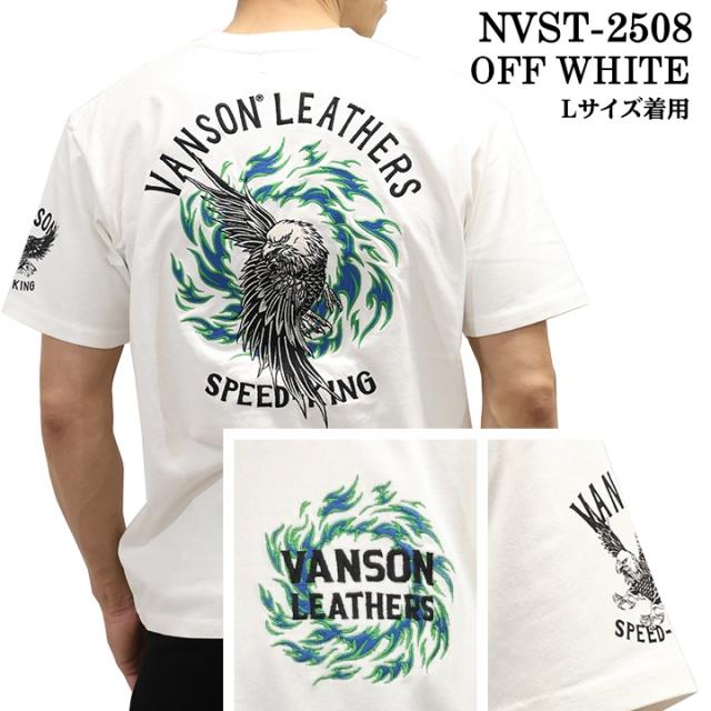 VANSON TEE バンソン 天竺 半袖Tシャツ nvst-2508_5