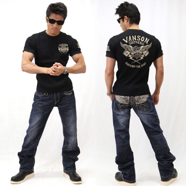 デニムパンツ VANSON バンソン フライングエンブレム sp-b-10