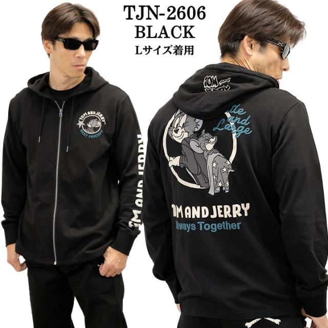 TOM&JERRY NEVERMIND LIGHT WEIGHT HOODIE F/Z PARKA トムとジェリー ネバーマインド コラボ 天竺 パーカー tjn-2606_1