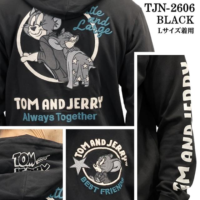 TOM&JERRY NEVERMIND LIGHT WEIGHT HOODIE F/Z PARKA トムとジェリー ネバーマインド コラボ 天竺 パーカー tjn-2606_2