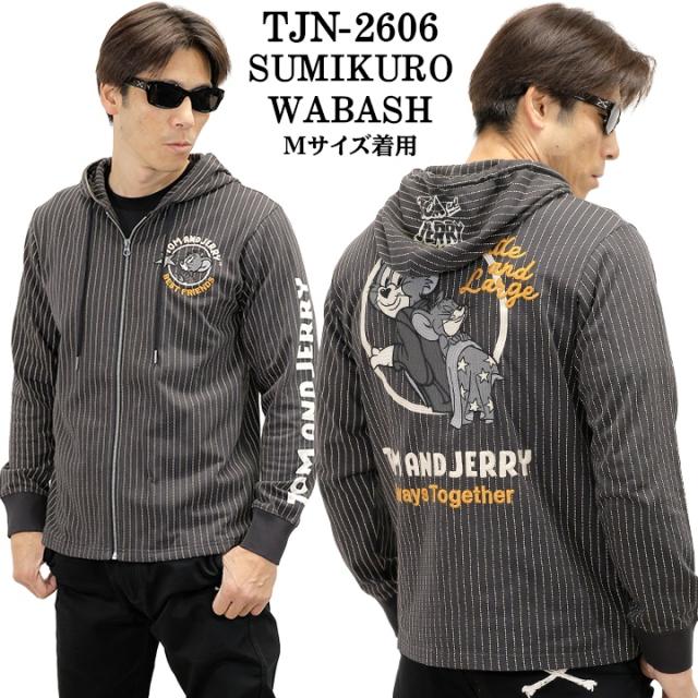 TOM&JERRY NEVERMIND LIGHT WEIGHT HOODIE F/Z PARKA トムとジェリー ネバーマインド コラボ 天竺 パーカー tjn-2606_4