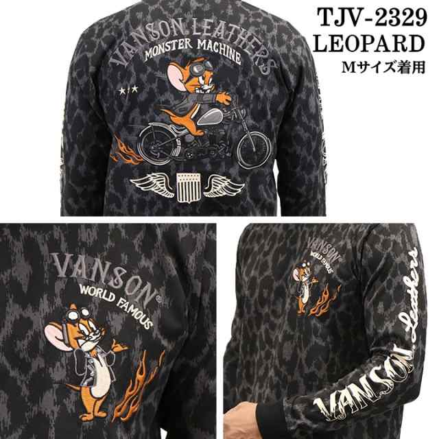 新品 L バンソン トムとジェリー ロンT 長袖Tシャツ TJV-2329 黒-