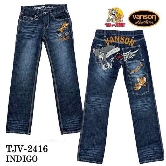 VANSON×TOM&JERRY バンソン コラボ トムとジェリー デニムパンツ