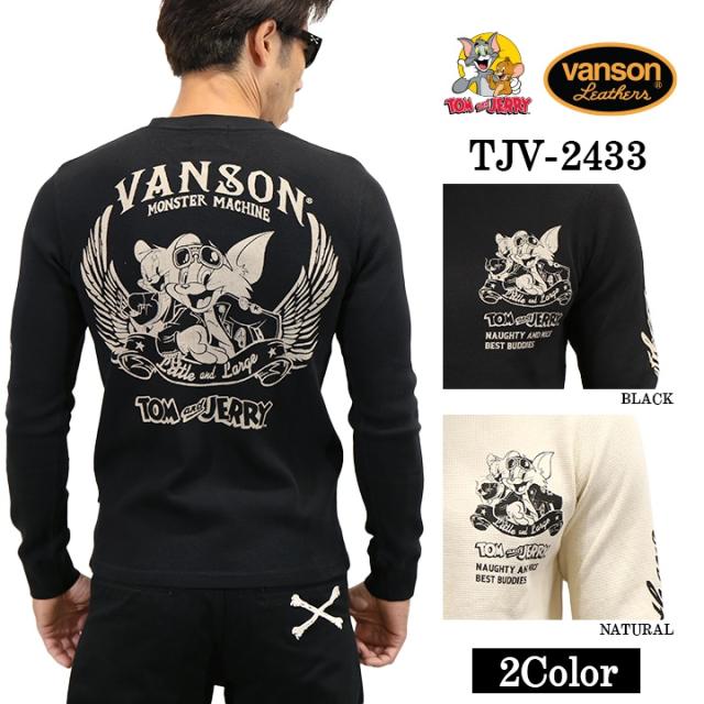 VANSON×TOM&JERRY バンソン トムとジェリー コラボ サーマル 長袖Tシャツ ロンTEE tjv-2433の通販は 8,690円