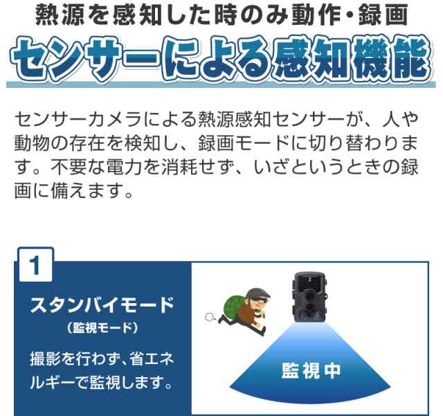 防犯カメラ 電池式 屋外 ワイヤレス 録画 防水 トレイルカメラ 監視カメラ 小型 sdカード録画 設置簡単 無線 工事不要 小型 長時間 室内  の通販はau PAY マーケット - ホビナビ