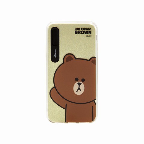 Line Friends ラインフレンズ 背面カバー型スマホケース Iphone Xs X Light Up Case ベーシック ブラウンスマホケース R の通販はau Pay マーケット ホビナビ