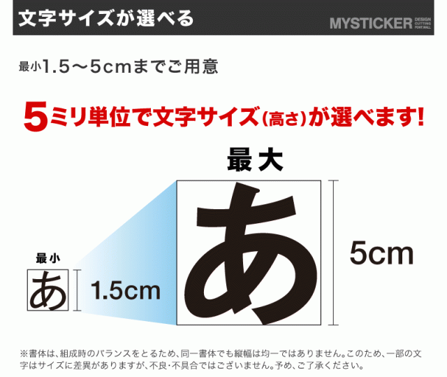 一文字から買えます 文字 ステッカー 1 5cm 5cmまで同料金 文字シール 名前 車 ポスト バイク 表札 文字ステッカー スーツケース の通販はau Pay マーケット ホビナビ