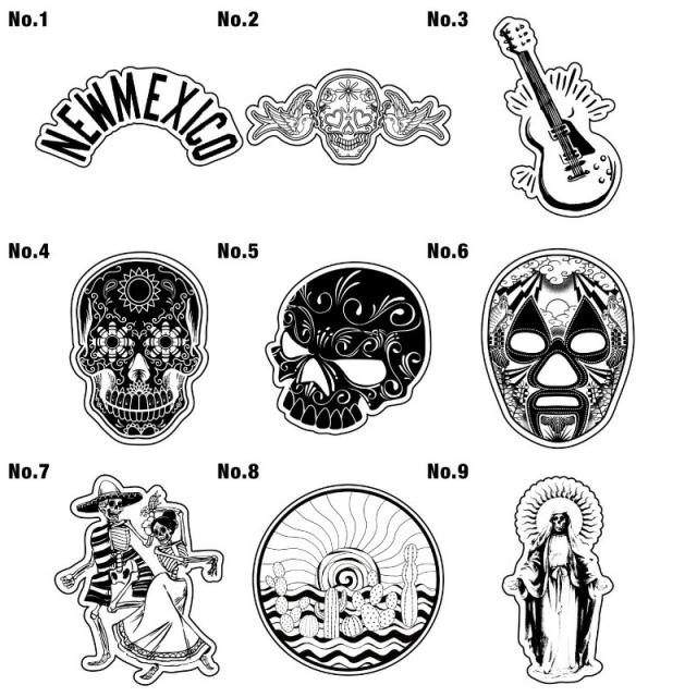 ステッカー シール 車 かっこいい アウトドア スーツケース おしゃれ サーフィン サーフボード バイク 防水 メキシカン スカル の通販はau Pay マーケット ホビナビ