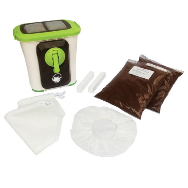 送料無料 家庭用 生ゴミ処理機 自然にカエルＳ 基本セット SKS-101 助成金対象 手動 生ごみ処理 エコ 電気不要 堆肥 肥料 エコクリーン 870315