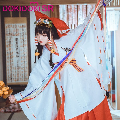 中古 コスプレ 東方プロジェクト 博麗霊夢風衣装 4L（高品質