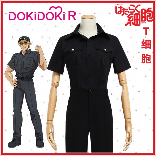 高品質 高級コスプレ衣装 はたらく細胞 風 オーダーメイド コスチューム Cells at Work / Hataraku Saibo Killer T Cell Costumeの通販は