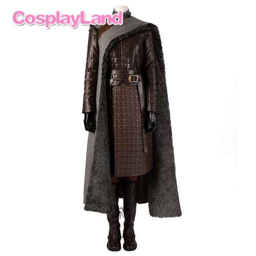 高品質 高級コスプレ衣装 ゲーム・オブ・スローンズ 風 オーダーメイド ドレス Game of Thrones Season 8 Arya Stark Cosplay Costume