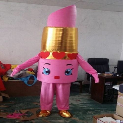 高品質 高級コスプレ衣装 着ぐるみ 口紅 リップスティック 風 マスコット イベント 催事などにどうぞ Lipstick Mascot Costumeの通販は