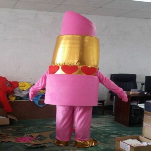 高品質 高級コスプレ衣装 着ぐるみ 口紅 リップスティック 風 マスコット イベント 催事などにどうぞ Lipstick Mascot Costumeの通販は