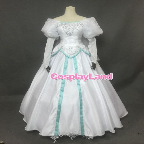 高品質 高級コスプレ衣装 ディズニー リトルマーメイド 風 アリエル タイプ ウェディング ドレス The Little Mermaid Ariel  Wedding Dres｜au PAY マーケット