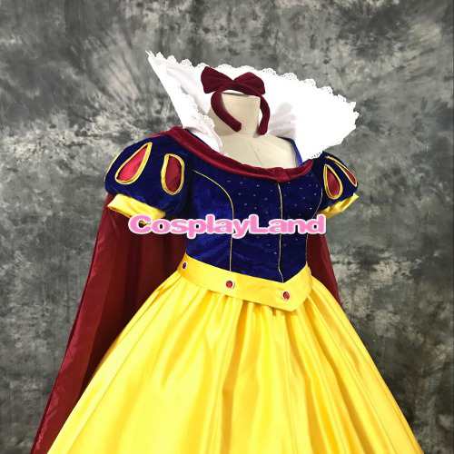 高品質 高級コスプレ衣装 ディズニー 白雪姫 風 プリンセスドレス Snow White cosplay costume Princess