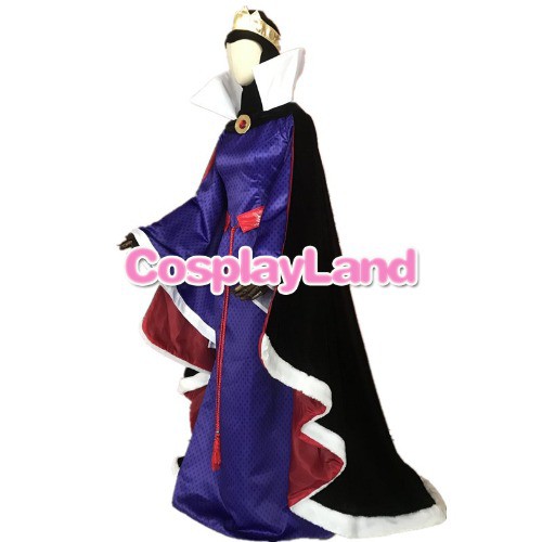 高品質 高級コスプレ衣装 ディズニー 白雪姫 風 邪悪な女王 ドレス