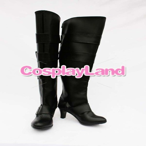 高品質 高級 オーダーメイド ブーツ 靴 黒執事 風 Black Butler UnderTaker High Heel Halloween Cosplay Bootsの通販は