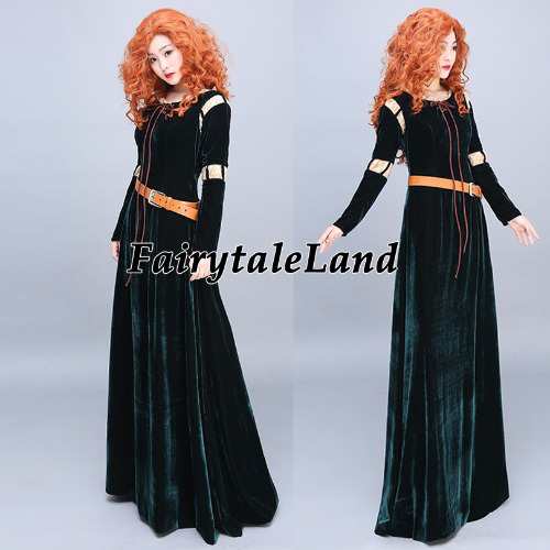 高品質 高級コスプレ衣装 ディズニー メリダとおそろしの森 風 オーダーメイド ドレス Brave Merida Cosplay Costume｜au  PAY マーケット