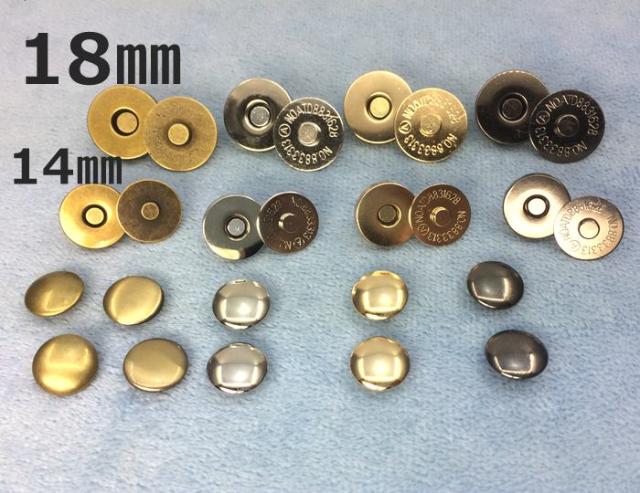 両14厚 １０個入り マグネットホック 両面カシメ 厚タイプ 直径１４mm マグネットボタン 定番 クラフト金具 バッグ留め具 の通販はau Pay マーケット ｄ７パーツビーズ 手芸素材 Au Pay マーケット店