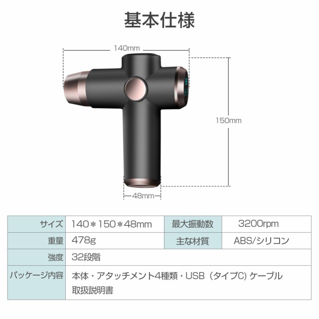 父の日」マッサージガン マッサージ ガン 筋肉の奥へ しっかり刺激筋膜リリースガン パワフル タッチ操作 静音 軽量 電動 強力振動 筋の通販はau  PAY マーケット - toysland au PAY マーケット店 | au PAY マーケット－通販サイト